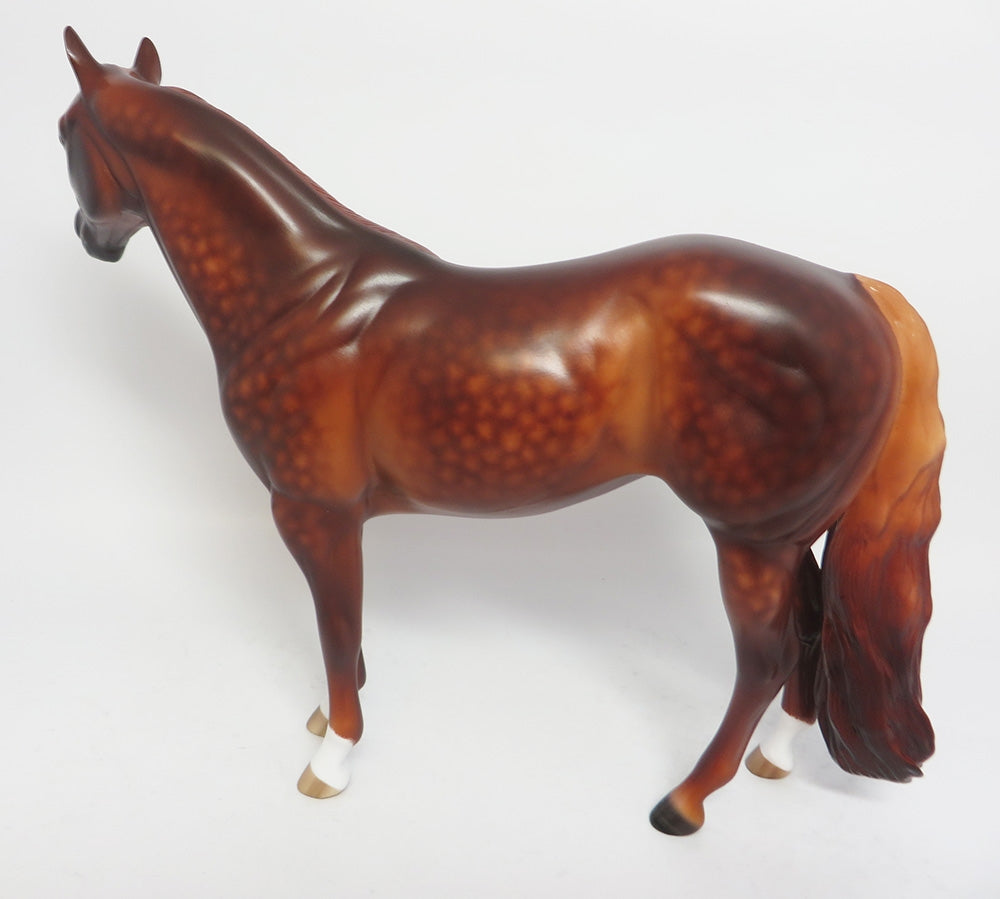 SIZZLER-OOAK CUSTOM DEEP DAPPLE CHESTNUT ISH BY SHERYL LEISURE WHS 2017