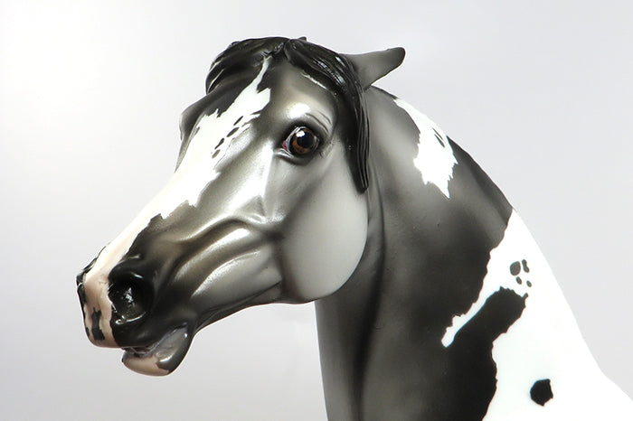 MR. PISSY-OOAK DAPPLE GREY PAINT MODEL HORSE 7/15