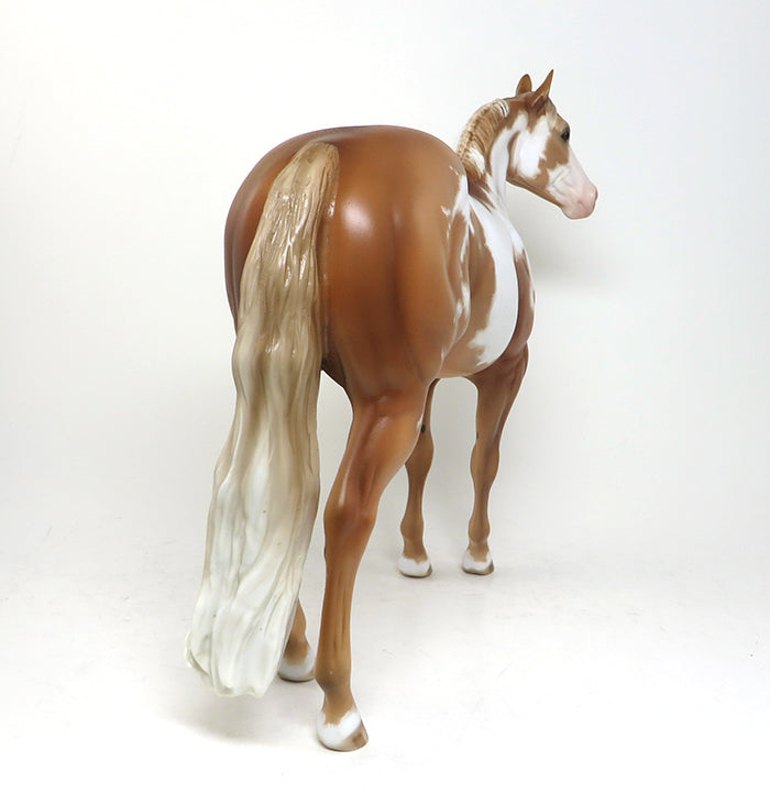 JOY - OOAK PALOMINO PAINT ISH MODEL HORSE - 1/15