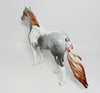 CHICKASHA~OOAK NATIVE AMERICAN DAPPLE PINTO SPANISH MUSTANG MODEL HORSE BY DAWN QUICK 7/17/17