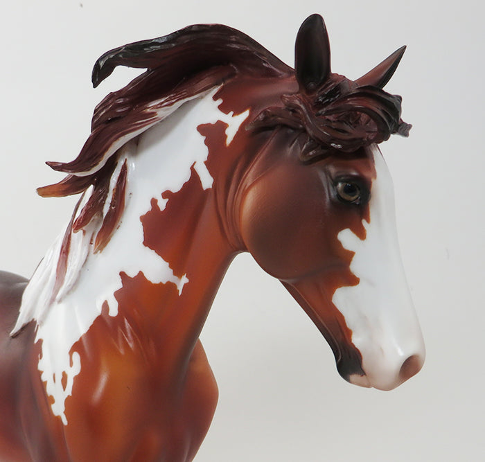 TOBACCO JOE - OOAK CHESTNUT PAINT MODEL HORSE - 9/29
