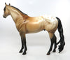 NITRO-OOAK BUCKSKIN APPALOOSA ISH MODEL HORSE 7/8