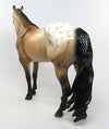 NITRO-OOAK BUCKSKIN APPALOOSA ISH MODEL HORSE 7/8