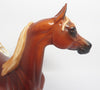 SPARE TIME-OOAK CUSTOM DAPPLE CHESTNUT ARABIAN MODEL HORSE BY SHERYL LEISURE WHS 2017