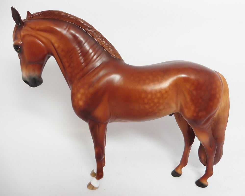 TIMEBOMB-OOAK CUSTOM DAPPLE CHESTNUT ANDALUSIAN BY SHERYL LEISURE WHS 2017