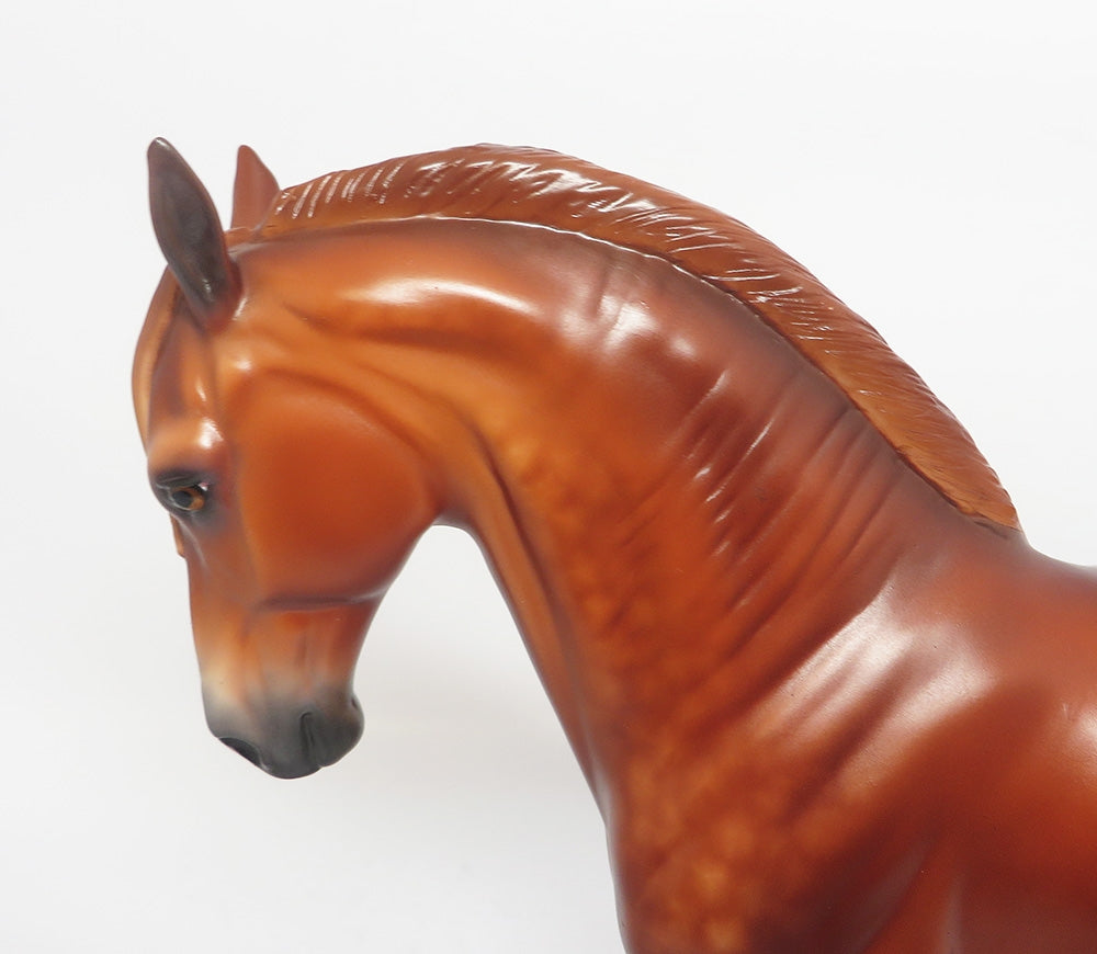 TIMEBOMB-OOAK CUSTOM DAPPLE CHESTNUT ANDALUSIAN BY SHERYL LEISURE WHS 2017