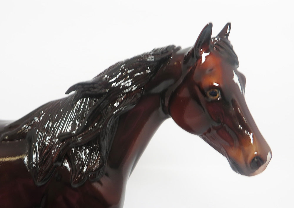 HOLLY RED-OOAK CUSTOM DARK DAPPLE CHESTNUT ISH MODEL HORSE WHS 2017
