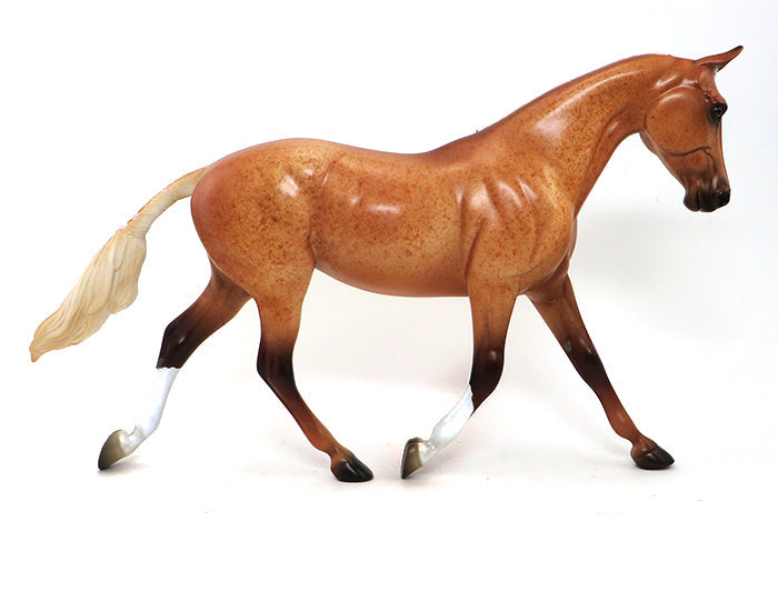 LUCKY LADY - LIGHT CHESTNUT PALOUSE MODEL HORSE - 10/1