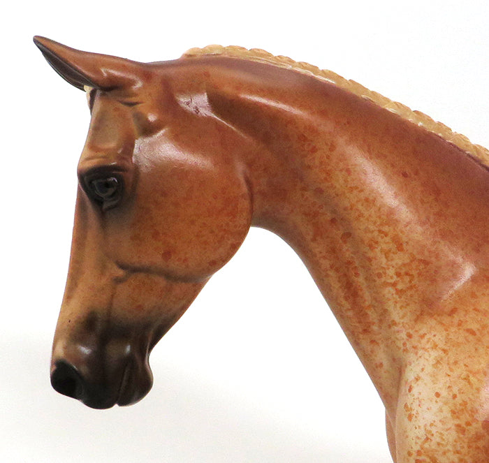 LUCKY LADY - LIGHT CHESTNUT PALOUSE MODEL HORSE - 10/1