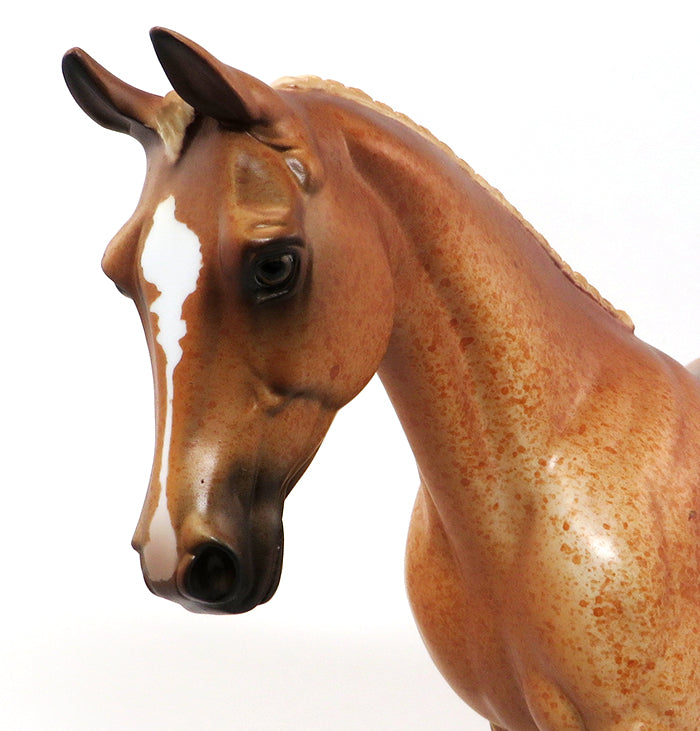 LUCKY LADY - LIGHT CHESTNUT PALOUSE MODEL HORSE - 10/1