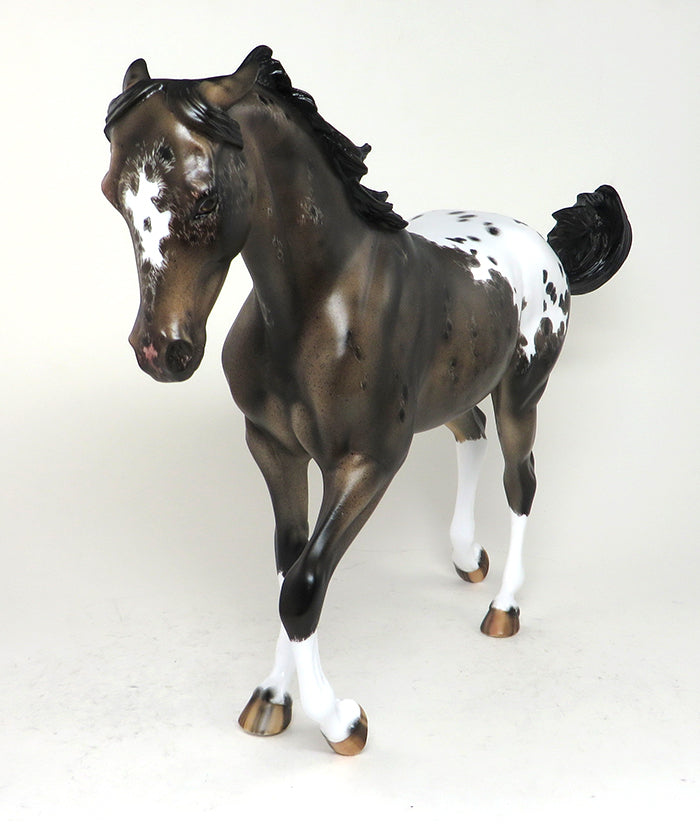VILORIA - OOAK BAY APPALOOSA THOROUGHBRED MODEL HORSE - 12/4
