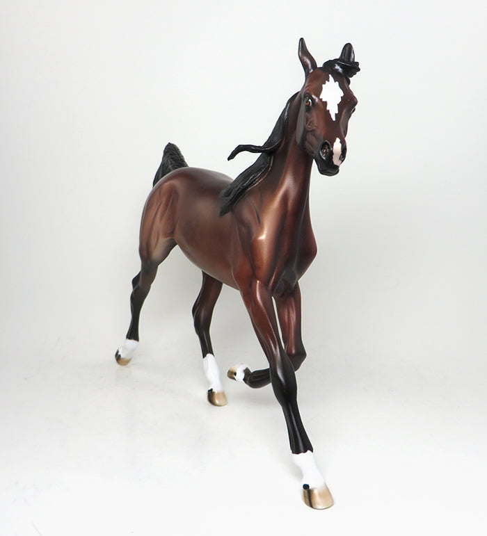 SWOOZIE - OOAK BAY ARABIAN YEARLING MODEL HORSE - 1/15
