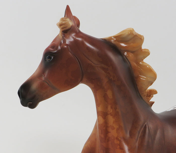 HEAT WAVE - OOAK CHESTNUT APPALOOSA YEARLING MODEL HORSE - 10/2