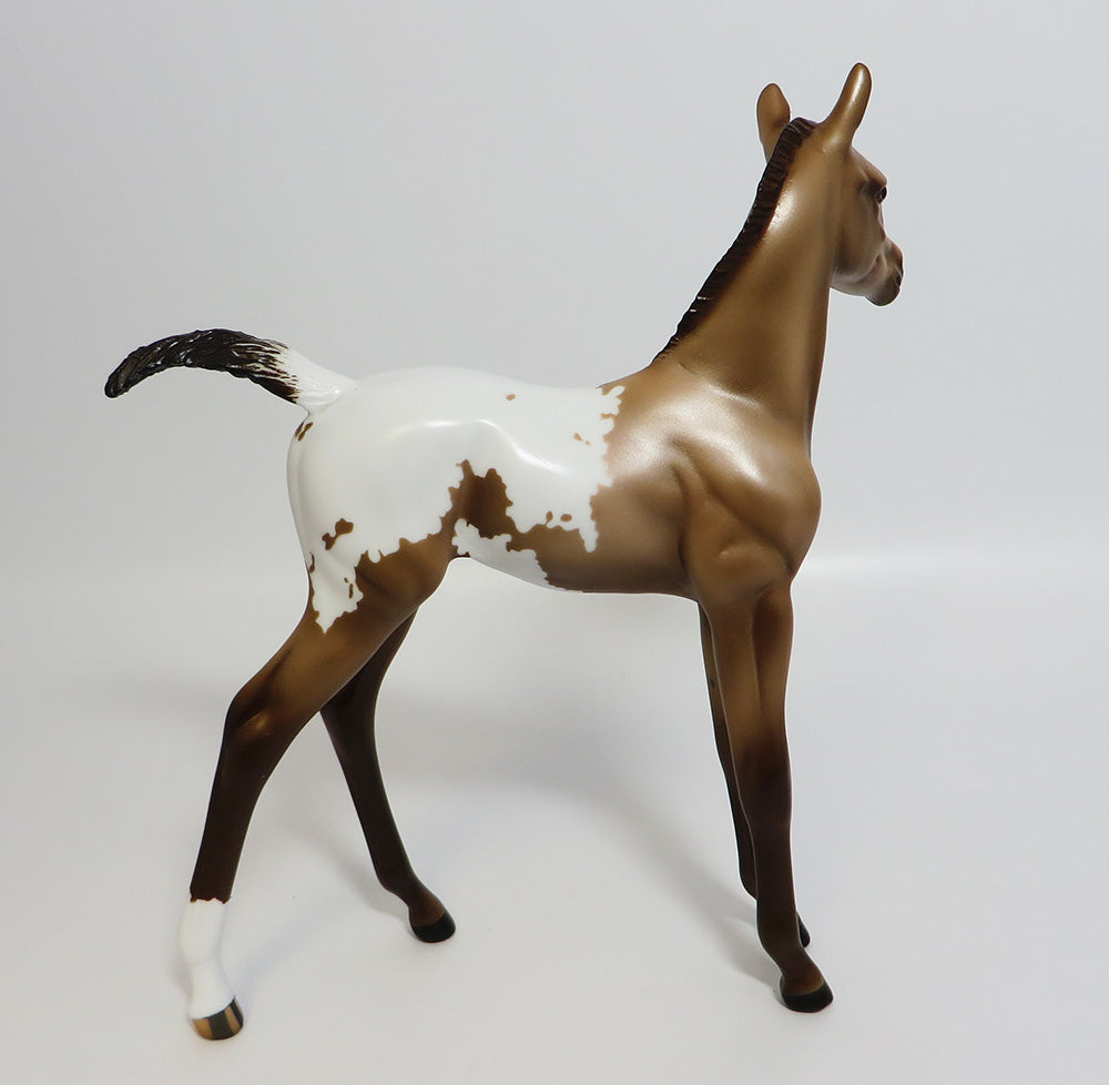 ICE-CHAMPAGNE ICE BLANKET APPALOOSA FOAL MODEL HORSE  5/22/17