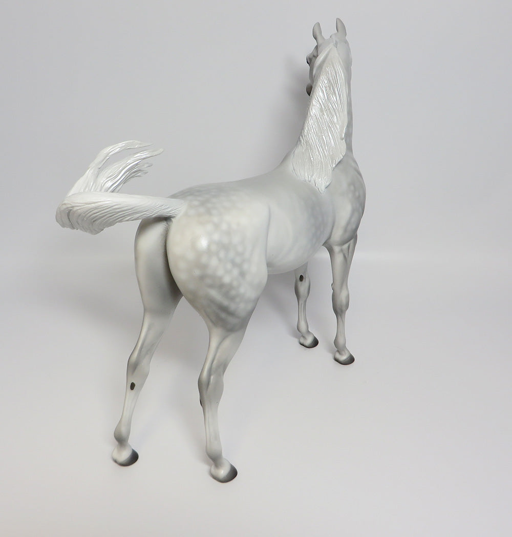 PEARL JAM-OOAK LIGHT DAPPLE GREY ARABIAN MODEL HORSE BY DAWN QUICK 5/19/17