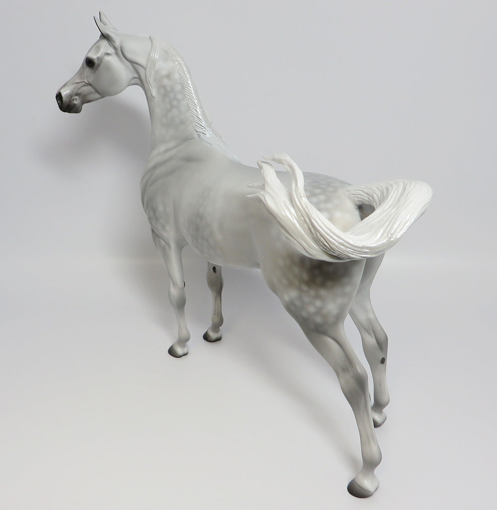 PEARL JAM-OOAK LIGHT DAPPLE GREY ARABIAN MODEL HORSE BY DAWN QUICK 5/19/17