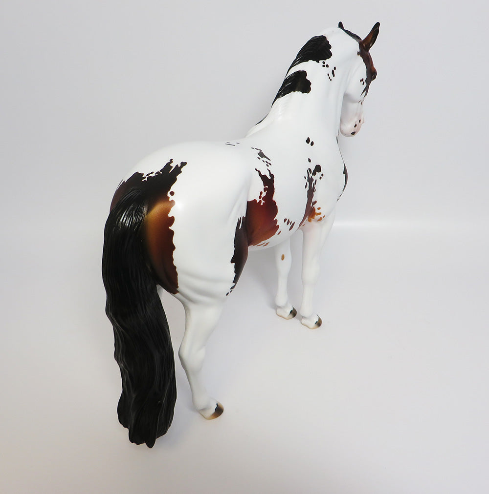 SPEAK TO ME~OOAK BAY PINTO ANDALUSIAN MODEL HORSE BY DAWN QUICK 5/2/17