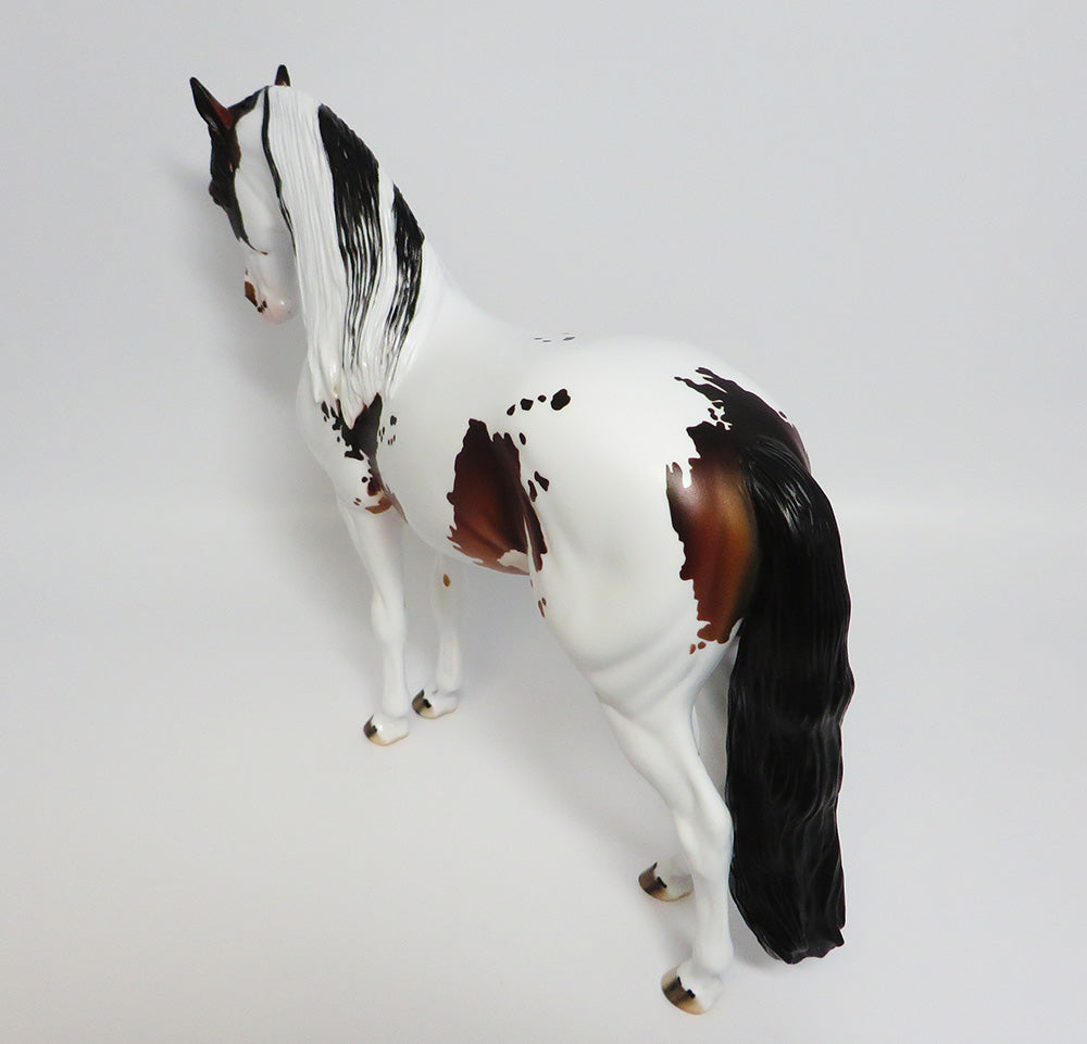 SPEAK TO ME~OOAK BAY PINTO ANDALUSIAN MODEL HORSE BY DAWN QUICK 5/2/17