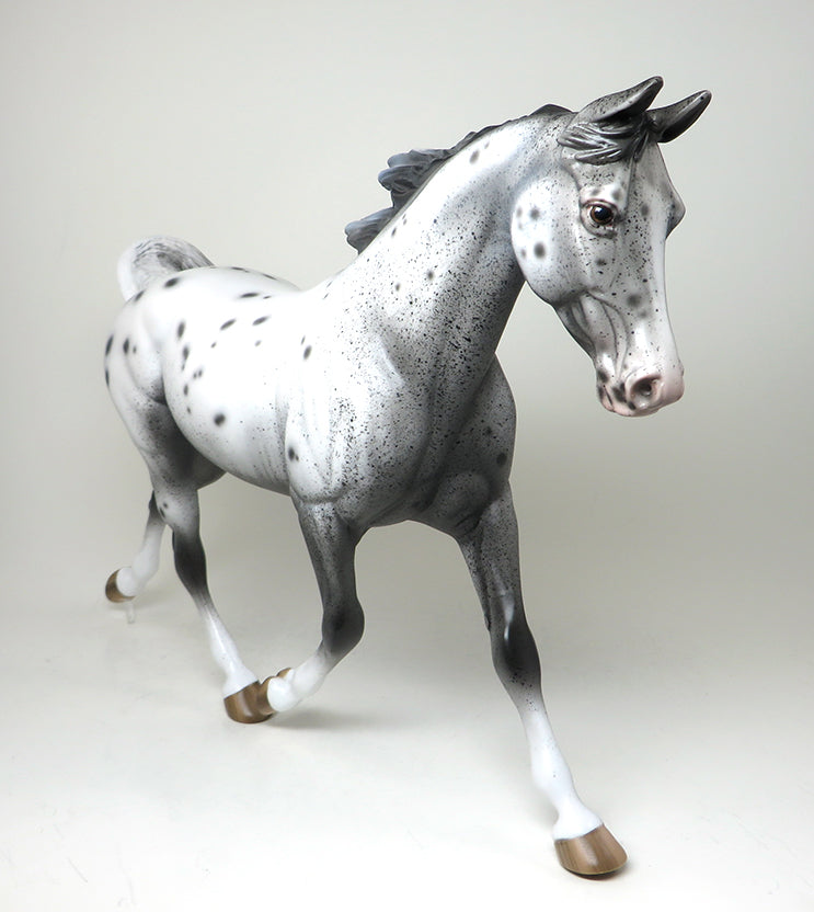 THREE DAYS GRACE - OOAK VARNISH ROAN APPALOOSA PALOUSE MODEL HORSE - 1/18