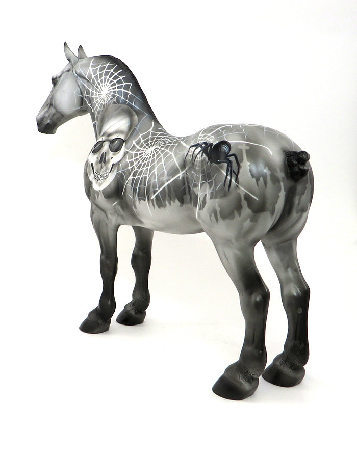 ARACHNOPHOBIA - OOAK HALLOWEEN DRAFTER MODEL HORSE - 10/1