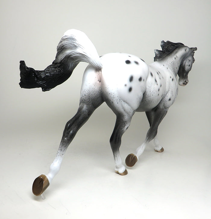 THREE DAYS GRACE - OOAK VARNISH ROAN APPALOOSA PALOUSE MODEL HORSE - 1/18