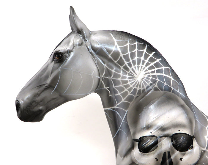 ARACHNOPHOBIA - OOAK HALLOWEEN DRAFTER MODEL HORSE - 10/1