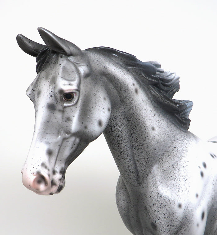 THREE DAYS GRACE - OOAK VARNISH ROAN APPALOOSA PALOUSE MODEL HORSE - 1/18