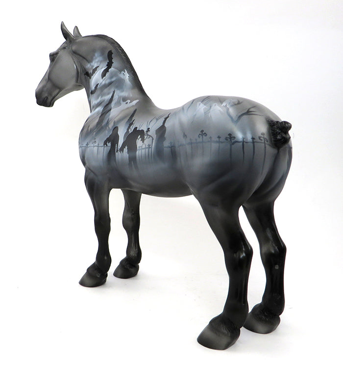 HALO&#39;S EVE - OOAK STANDING DRAFTER HALLOWEEN MODEL HORSE - 10/1