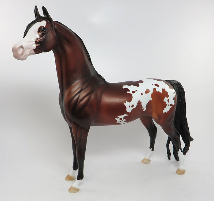 POALO-OOAK BAY PAINT ARABIAN MODEL HORSE 7/15
