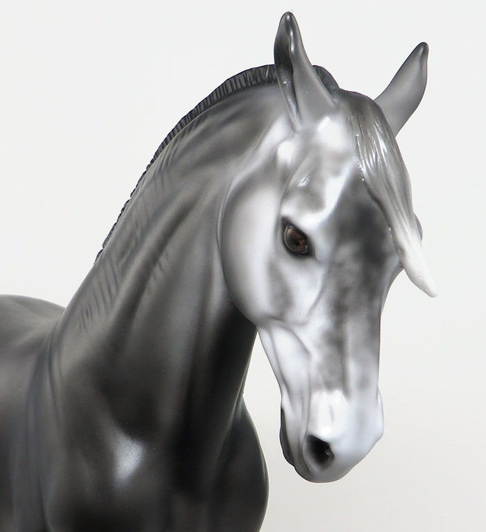 JAZZIBELLE - GREY ANDALUSIAN  MARE MODEL HORSE - LE10 - 1/15