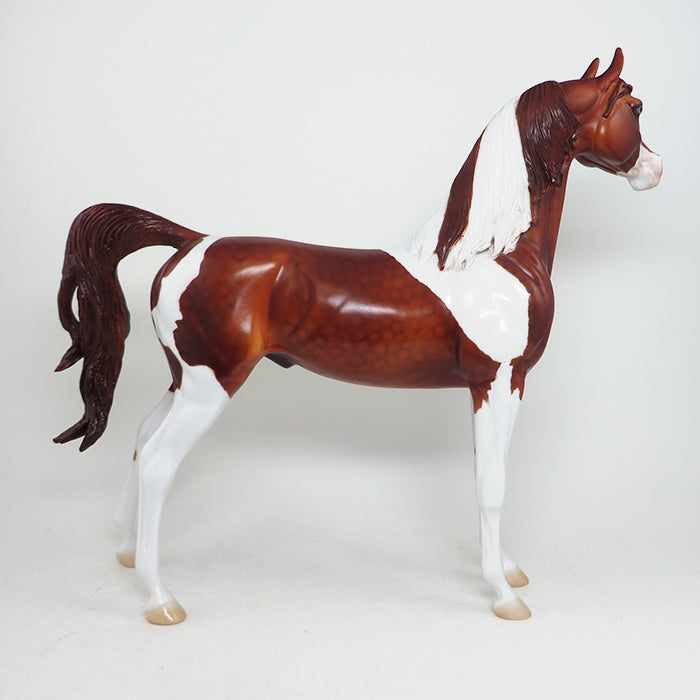 TRUE FRIEND - OOAK CHESTNUT PINTO ARABIAN MODEL HORSE -1/29