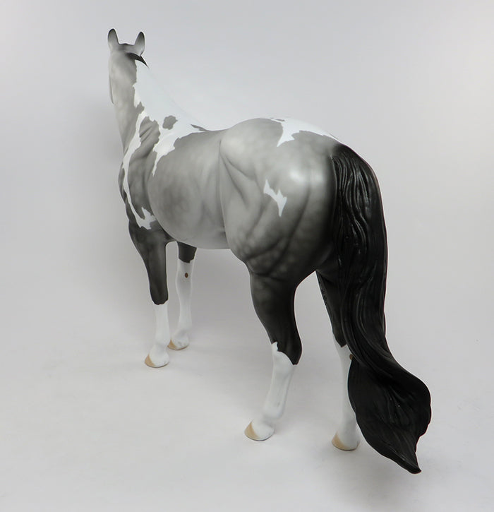 SHAMELESS-OOAK DAPPLE GREY ISH PAINT MODEL HORSE 7/15