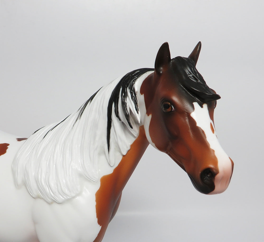 NIGHT WIND-OOAK CUSTOM BAY PINTO ISH MODEL HORSE WHS 2017
