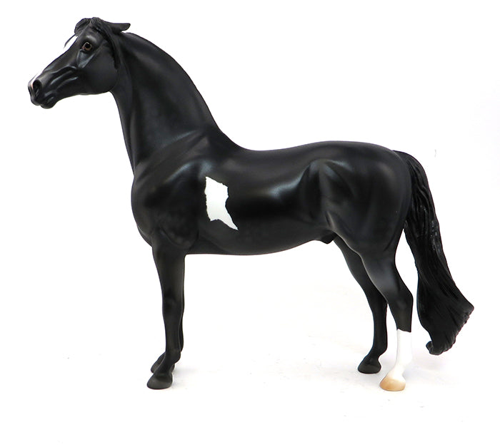 THANOS - OOAK BLACK PINTO MORGAN MODEL HORSE - 10/2