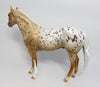 BRICKLE-OOAK CUSTOM GOLDEN PALOMINO APPALOOSA MODEL HORSE WHS 2017