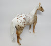 BRICKLE-OOAK CUSTOM GOLDEN PALOMINO APPALOOSA MODEL HORSE WHS 2017