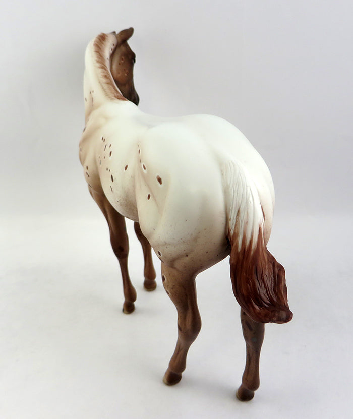 PAPARIKA-OOAK RED CHESTNUT APPALOOSA WEANLING MODEL HORSE 12/19