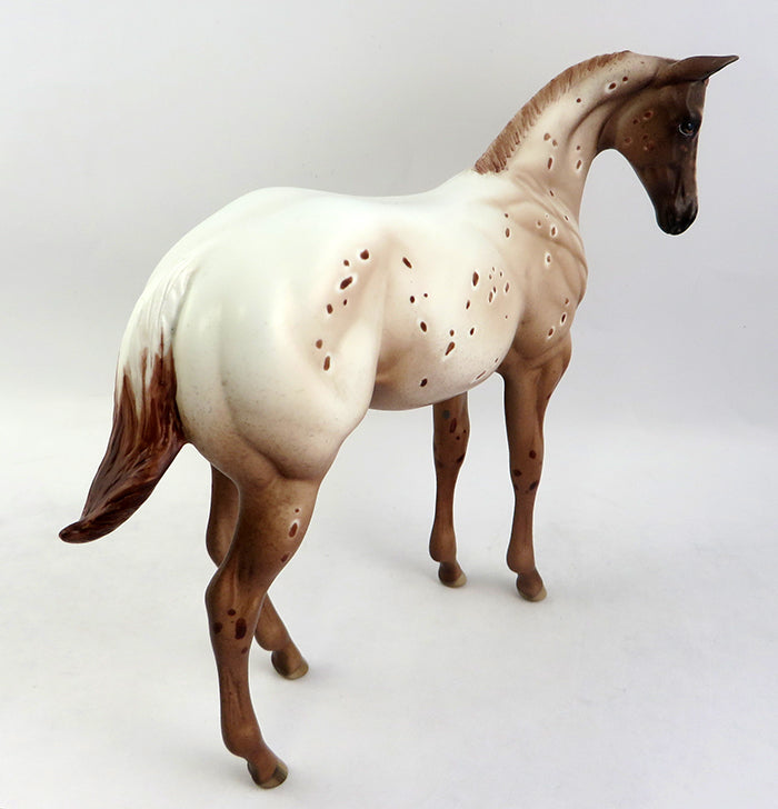 PAPARIKA-OOAK RED CHESTNUT APPALOOSA WEANLING MODEL HORSE 12/19