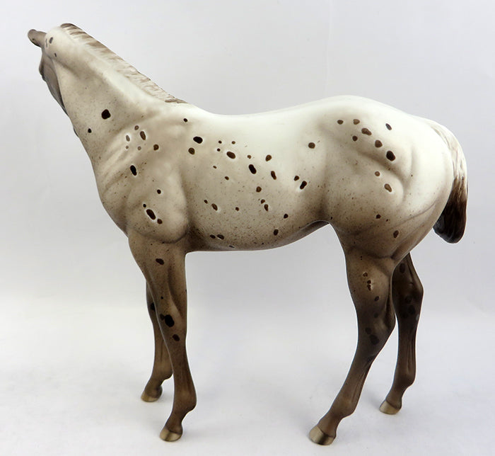 CHOCOLATE KISSES-OOAK CHOCOLATE CHESTNUT APPALOOSA MODEL HORSE 12/19