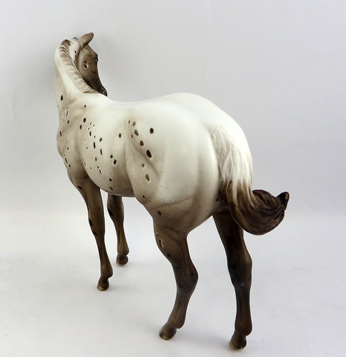 CHOCOLATE KISSES-OOAK CHOCOLATE CHESTNUT APPALOOSA MODEL HORSE 12/19