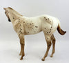 SICILY-OOAK CHESTNUT APPALOOSA MODEL HORSE BY SHERYL LEISURE 12/19