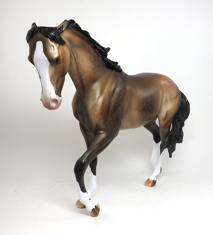 DIARY OF JANE - OOAK PINNED EAR DAPPLED THOROUGHBRED MODEL HORSE - 1/22