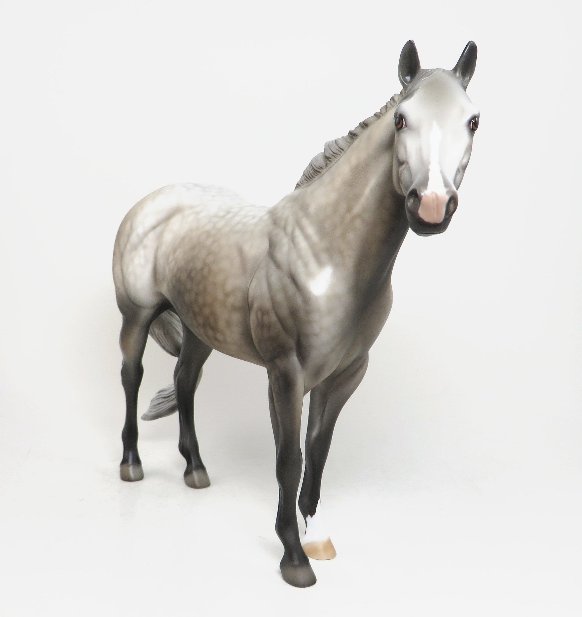 PEARL JAM - OOAK DAPPLE GREY ISH MODEL HORSE - 1/22