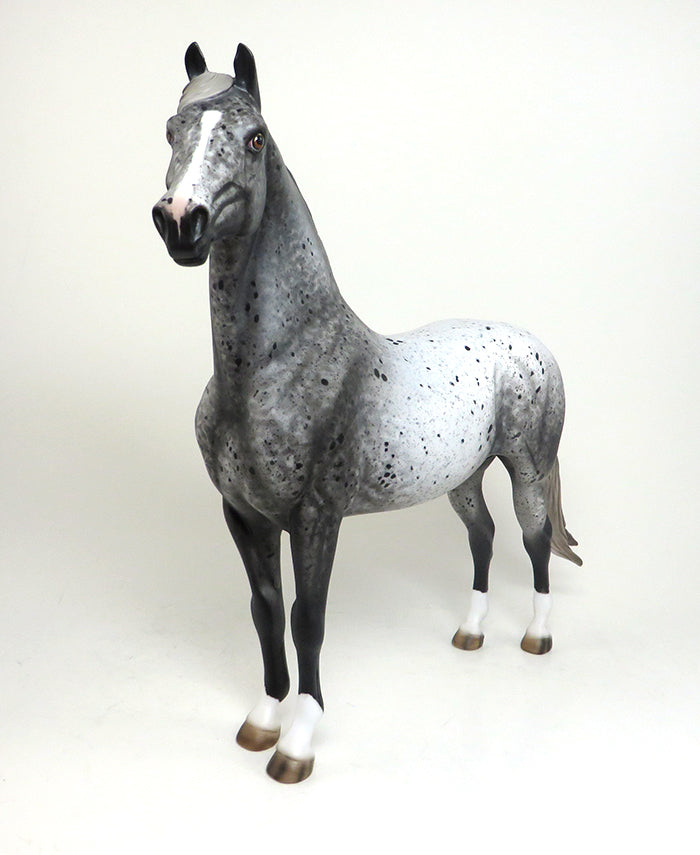 GRAVITY - OOAK APPALOOSA MORGAN MODEL HORSE by AL - 1/22