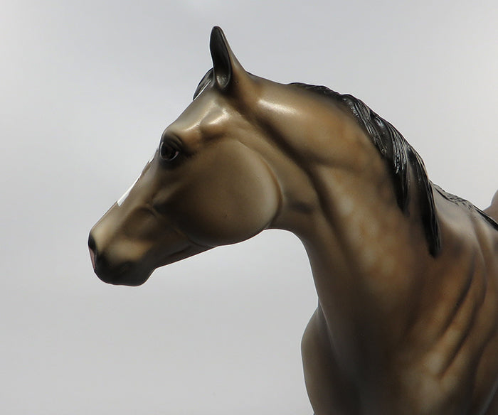 EYE CONTACT-OOAK BUCKSKIN PAINT ISH MODEL HORSE 7/15