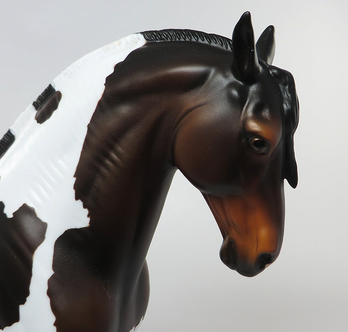 ARABELLA-OOAK BAY PAINT ANDALUSIAN MODEL HORSE 7/15