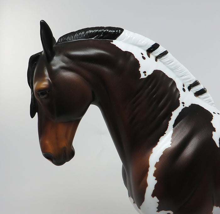 ARABELLA-OOAK BAY PAINT ANDALUSIAN MODEL HORSE 7/15