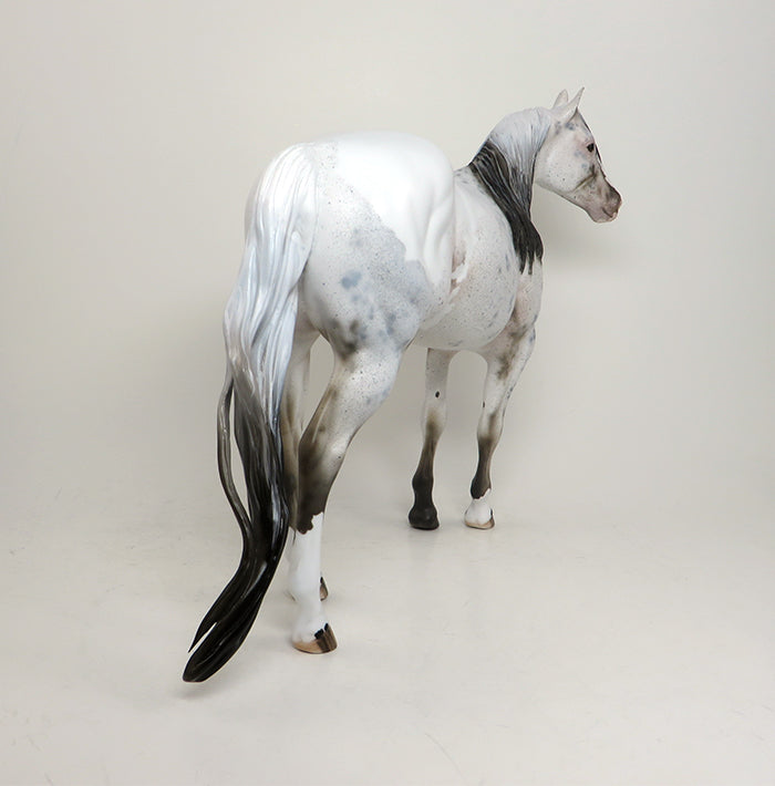 SNOW CHIEF - OOAK APPALOOSA ISH MODEL HORSE - 1/22