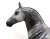 PRESCOTT - OOAK DAPPLE GREY STANDING DRAFT MODEL HORSE by Nicole Moss