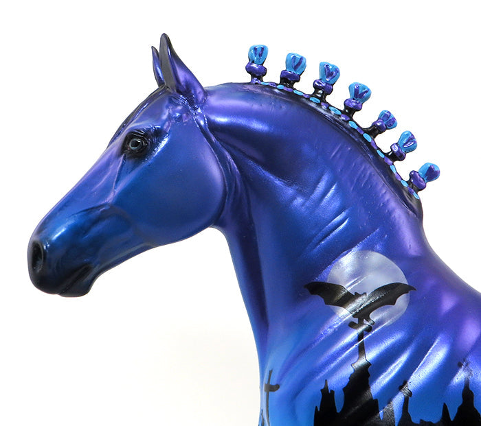 GRAVE DIGGER 6-DRAFTER-BLUE-HALLOWEEN DECORATOR-OOAK 10/7